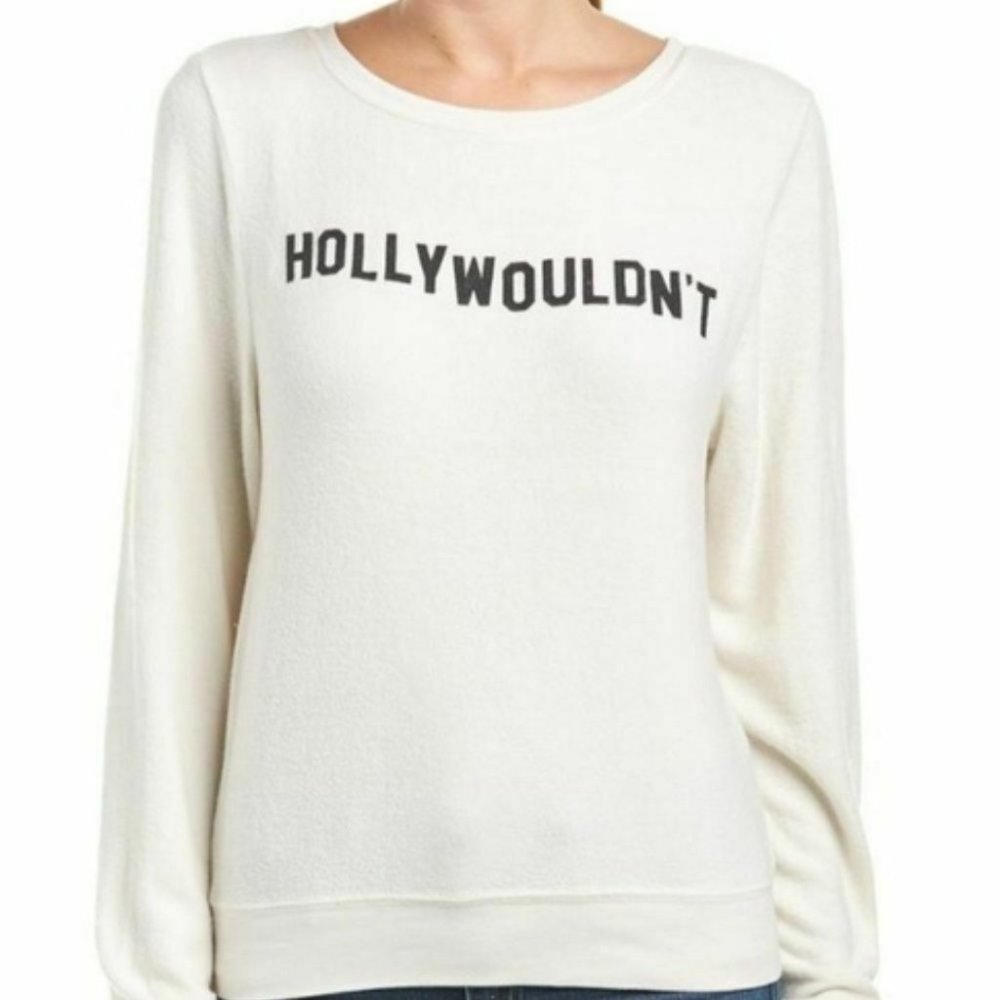 WILDFOX Hollywouldn't Crewneck Sweatshirt S New